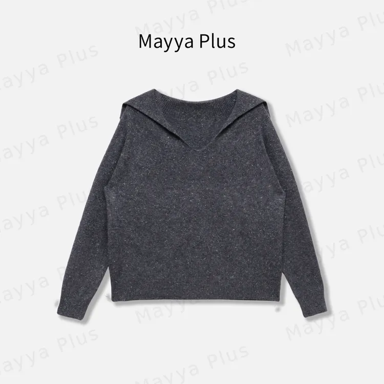 【梵高织 】Mayya Plus麦芽定制100%绵羊毛百搭流光风毛衣32537378