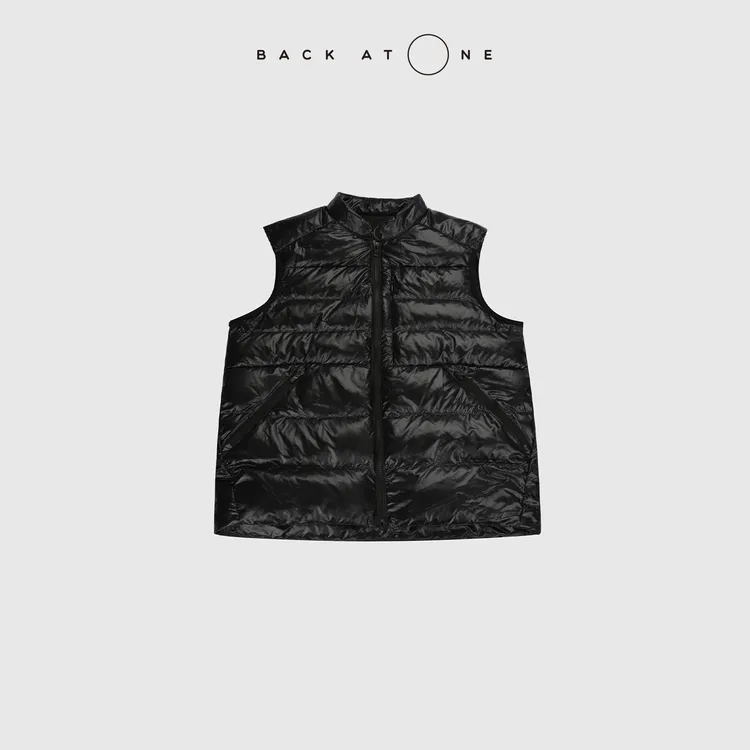 BACKATONE“温度胶囊”时尚小立领双开拉链鹅绒马甲 BFF-1EE376Q-C