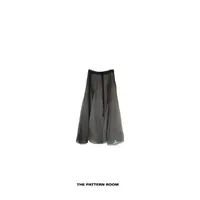  The pattern room | 量感时髦薄雾灰层纱大摆半裙