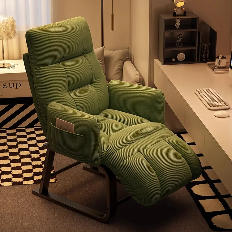 折叠躺椅可睡可躺午休椅懒人沙发办公午睡两用椅电脑椅单人沙发椅