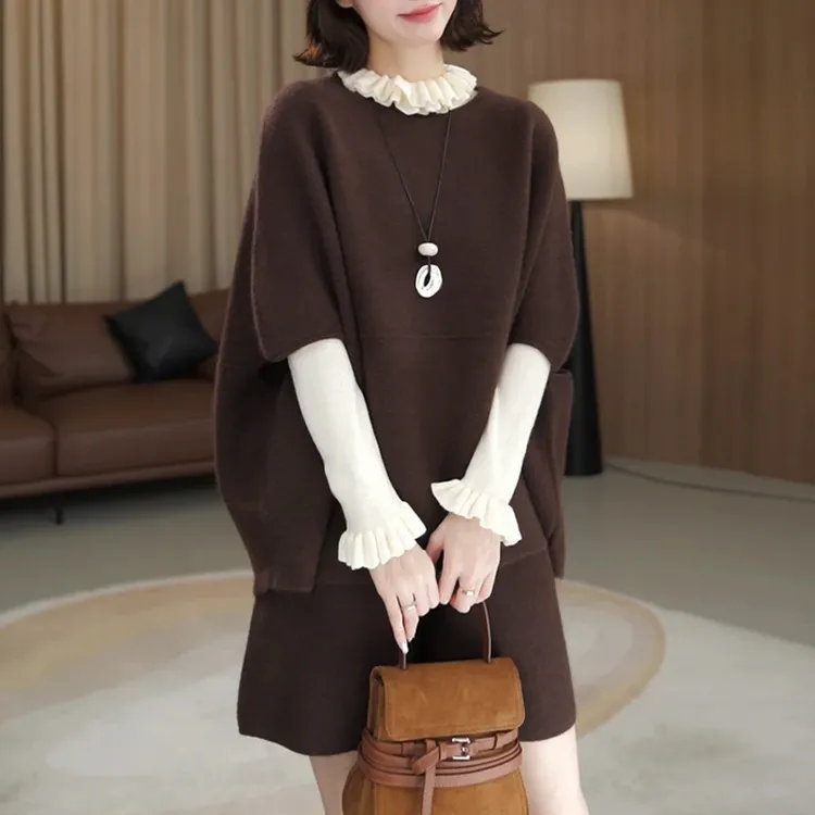 韩系一整套穿搭女2025秋季新款内搭+外套+高腰休闲裤显瘦三件套