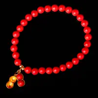 天然辰砂【泓贝珠宝-M958】朱砂好事发生花生精致款手串