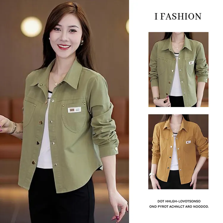 高含棉小个子休闲短外套女士2025年春秋新款韩版洋气显瘦减龄上衣