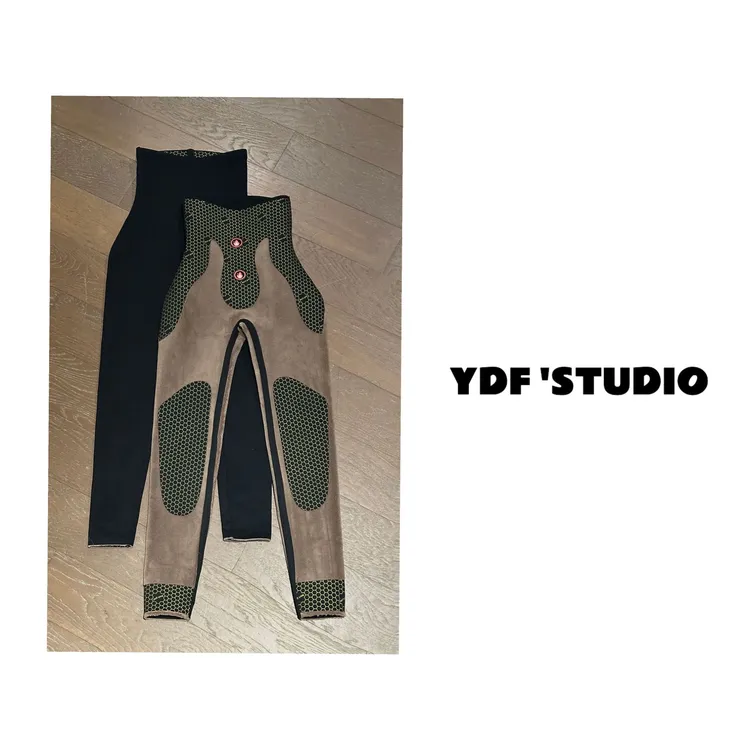 YDFSTUDIO小众【超绝版型2.0】欧货重工加绒束形加厚设计打底鲨鱼裤