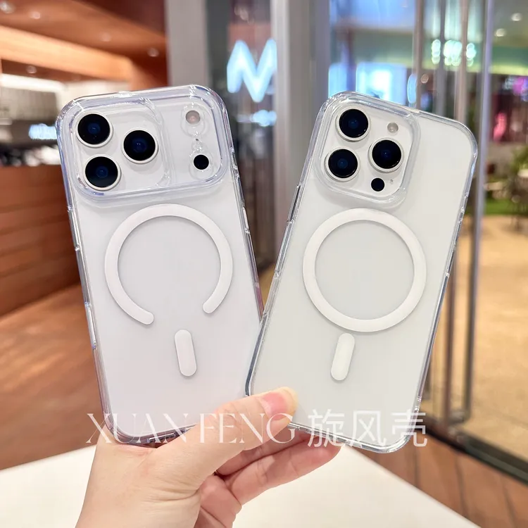 【ai按键保护/磨砂透明磁吸】适用于苹果17promax/手机壳16简约全包