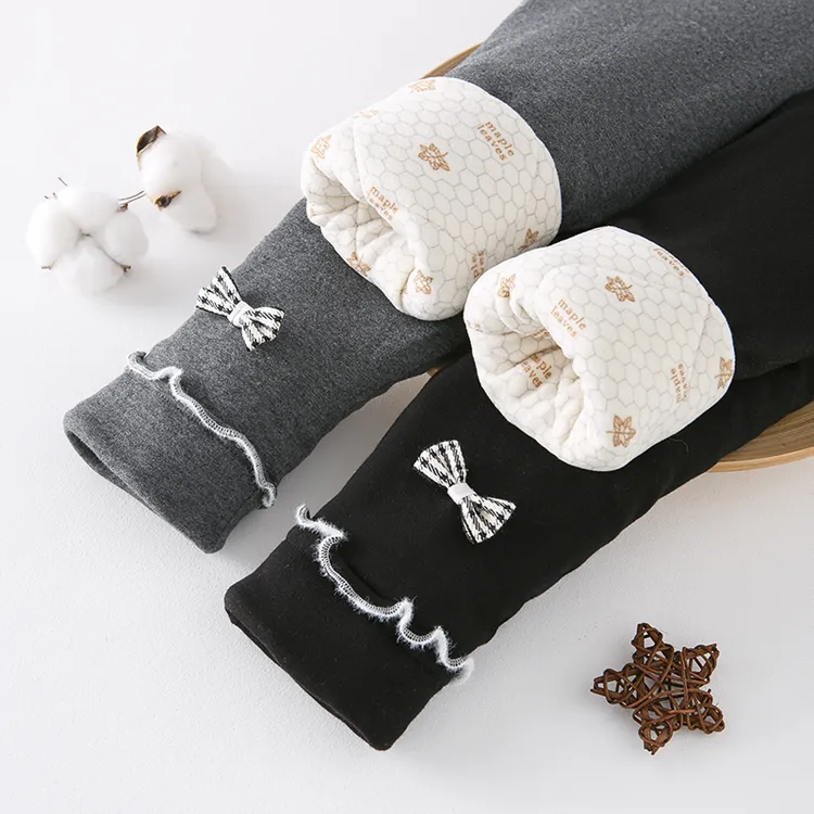 女童加绒加厚棉裤冬季儿童三层特厚长裤子宝宝女孩保暖打底裤外穿