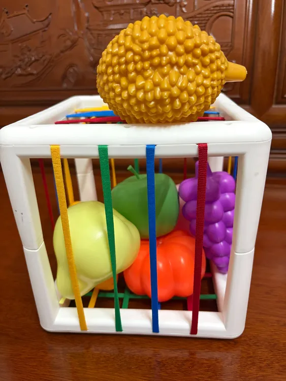 婴儿宝宝彩虹塞塞乐玩具早教形状颜色手部精细动作感官认知训练