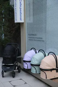 Evolpet中型宠物推车狗狗手推猫犬外出轻便铝合金车身加大包避震