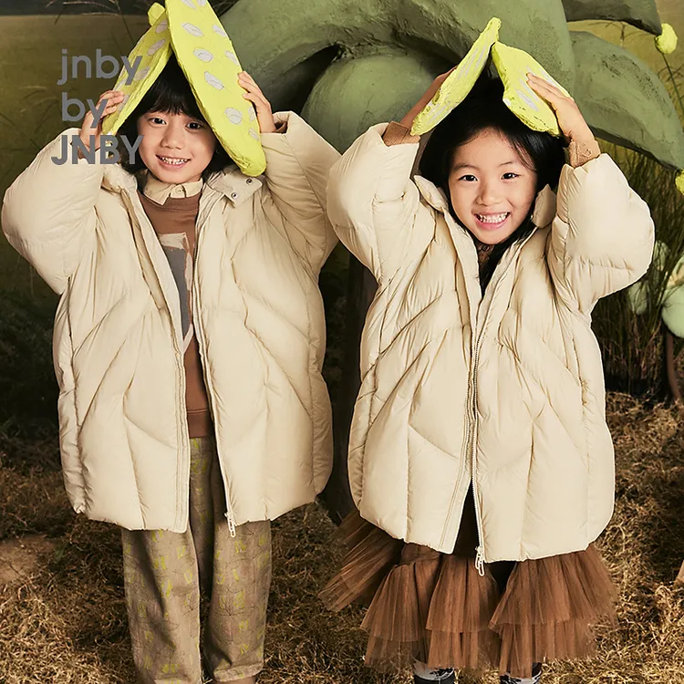 [石墨烯长款]江南布衣童装宽松连帽羽绒服24冬男女童1OBC11360