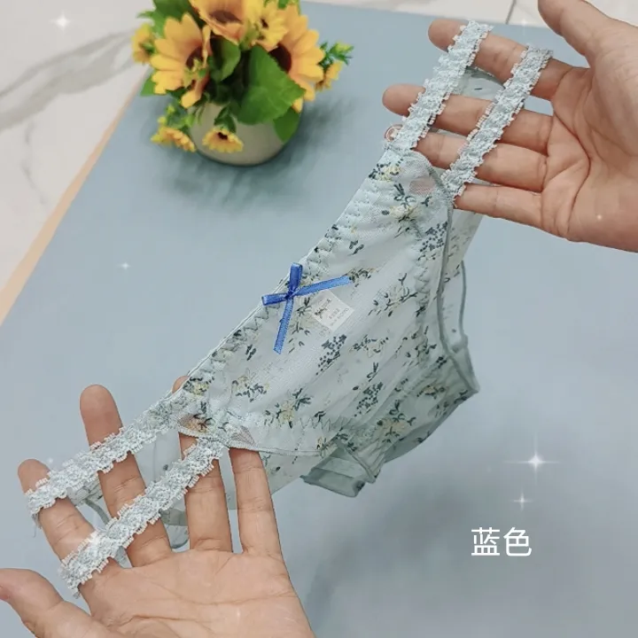 时尚潮流清新小碎花蕾丝女士家居小裤