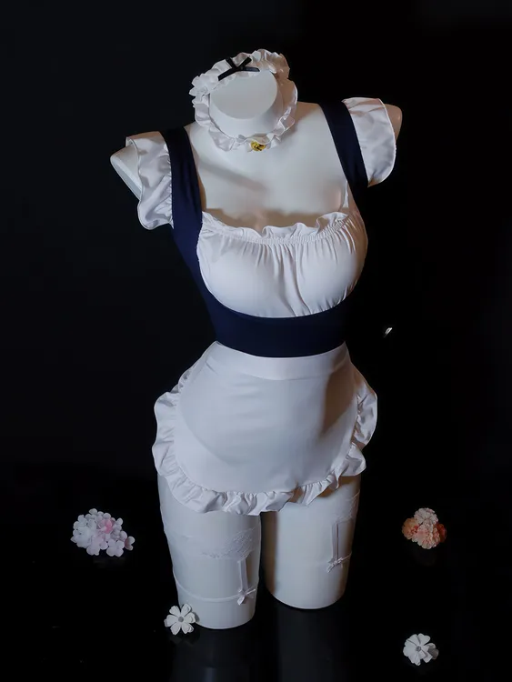 愉悦中心「焦糖玛奇朵」带胸垫睡裙女仆性感睡衣cos制服纯欲qqny