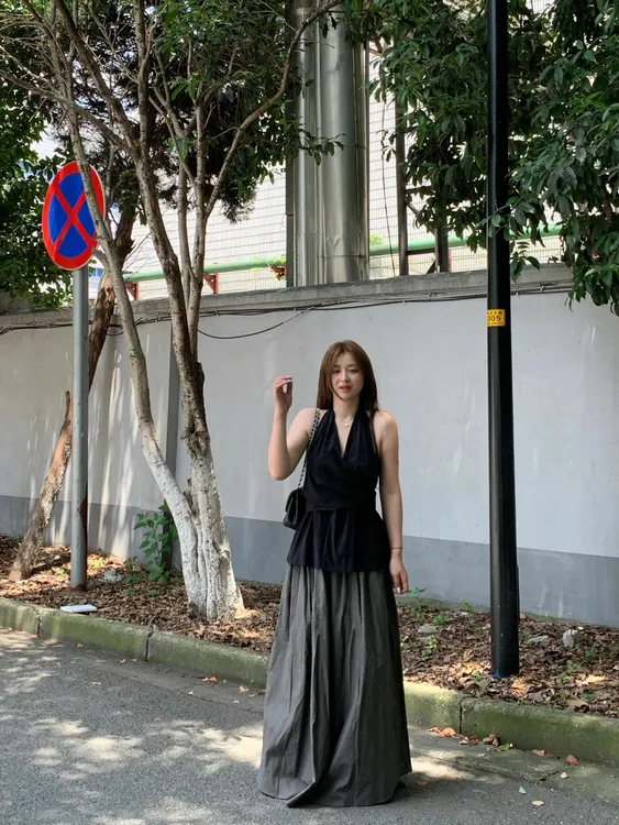 夏装搭配一整套韩系独特高级感又酷又飒的穿搭背心半身裙子套装女