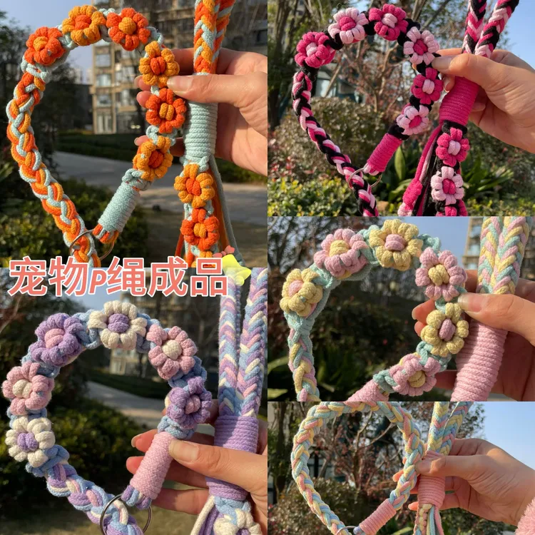 1.宠物p绳成品-p链牵引绳狗绳牵引绳和脖套牵引绳狗狗小中大型犬