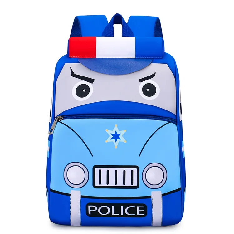 消防车警车幼儿园书包双肩包男女童开学入园轻便减负小学生春游包