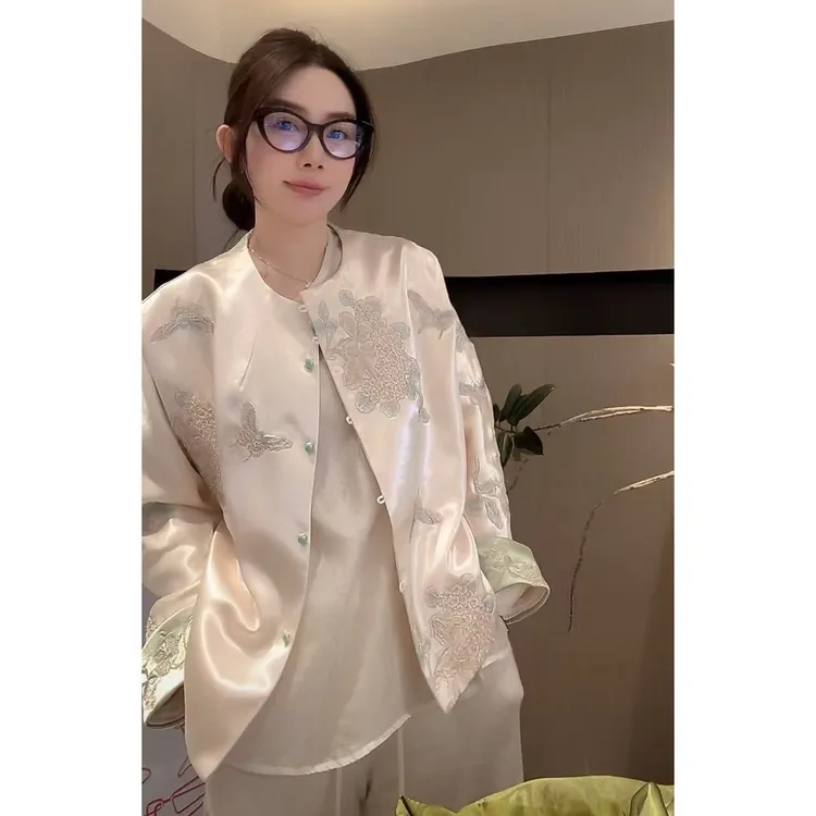 ZHUIMU.【蝴蝶飞舞】国风新中式女装气质宽松重工刺绣外套ZM8526