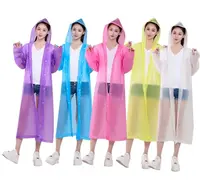 EVA材质长款全身一体式男女户外防暴雨便携雨衣