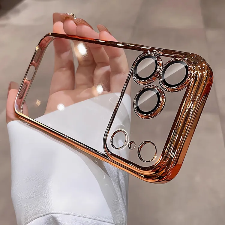 星宇橙适用iphone17promax手机壳苹果17pro新款16pm透明17Air电镀