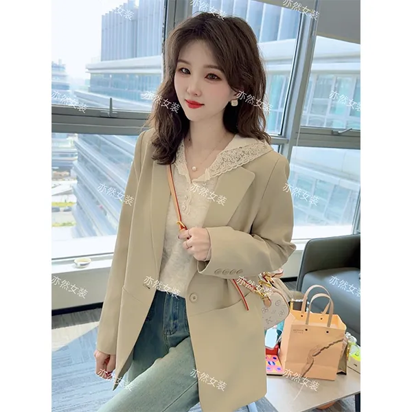 2025年新款早春季西装外套女修身小西服