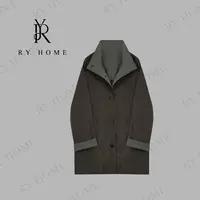 【容雨RYHOME】两面穿翻领中长款风衣外套253W2416