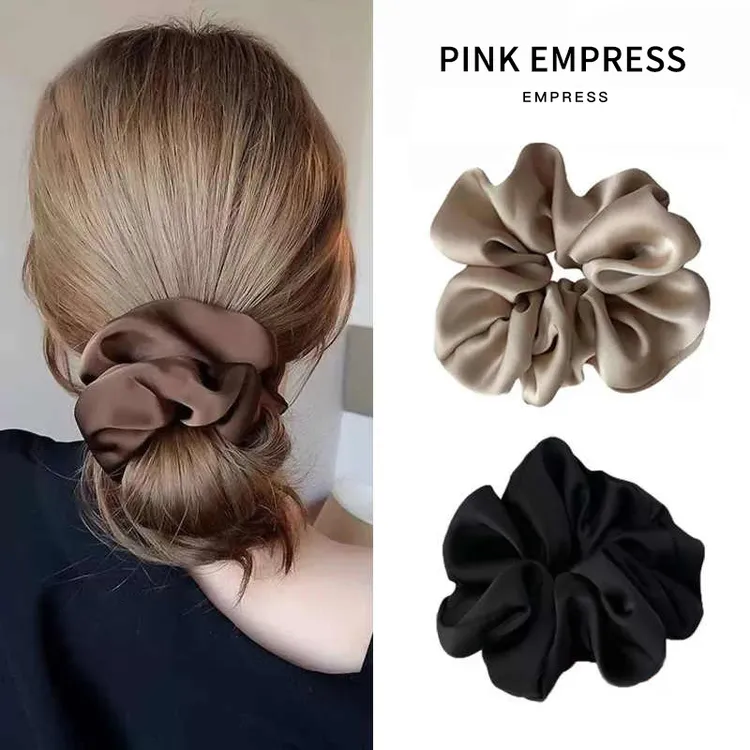 2025新款高级感大肠发圈头花女高弹力扎发头绳成人丸子头皮筋发绳