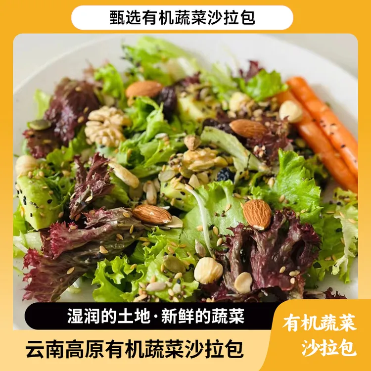 有机蔬菜沙拉包/ 新鲜营养健康【云南高原有机农产品】