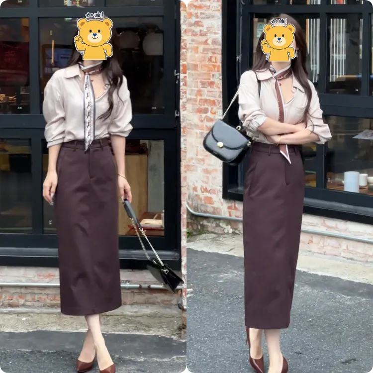 2025秋季新款时尚修身显瘦款女气质网红洋气套装百搭款G6520