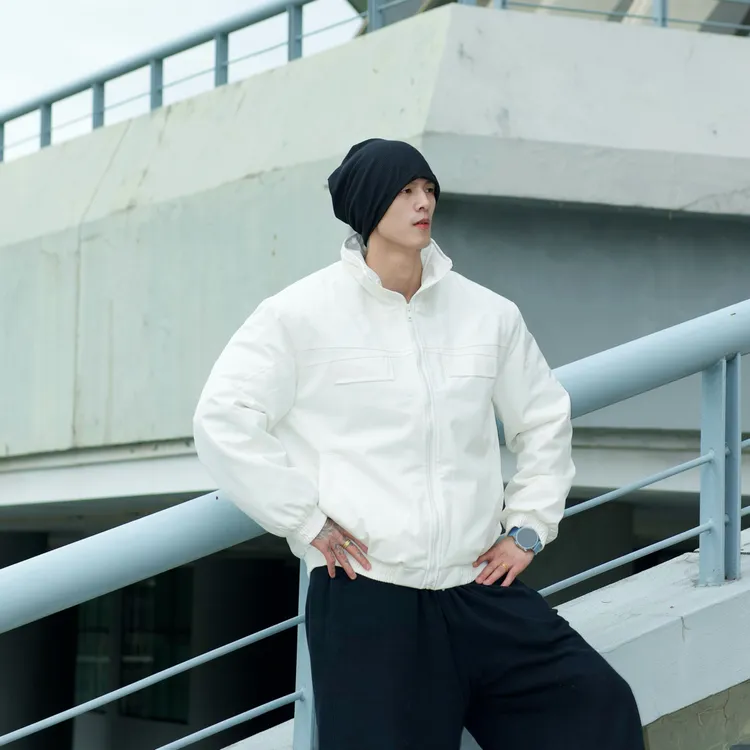 美式轻骑兵夹克棉服加棉加厚多口袋户外防风纯色立领休闲百搭