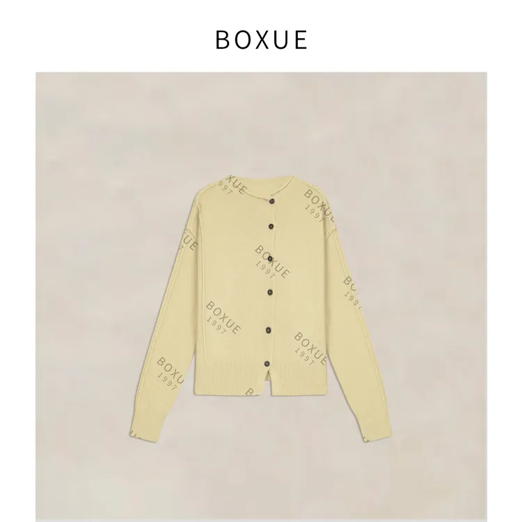 BOXUE“简爱”2025秋冬高级感绵羊.毛排扣轻奢 外套#251109W6455