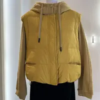 李园家1号店-欧货90绒马甲+连帽卫衣减龄两件套