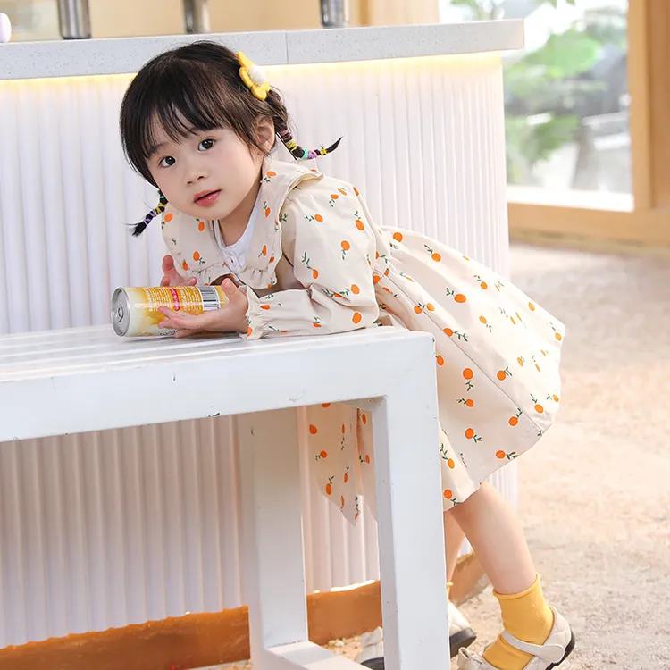 女童秋季风衣外套2025新款韩版开衫上衣中小宝宝洋气外出秋装
