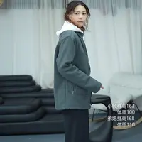 3020情侣秋冬新款加绒防风保暖立领休闲百搭口袋拉链外套