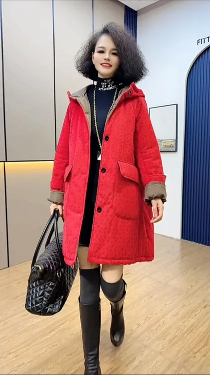 韩系A版雪呢尔绒加厚棉衣外套女（卡码拍小）