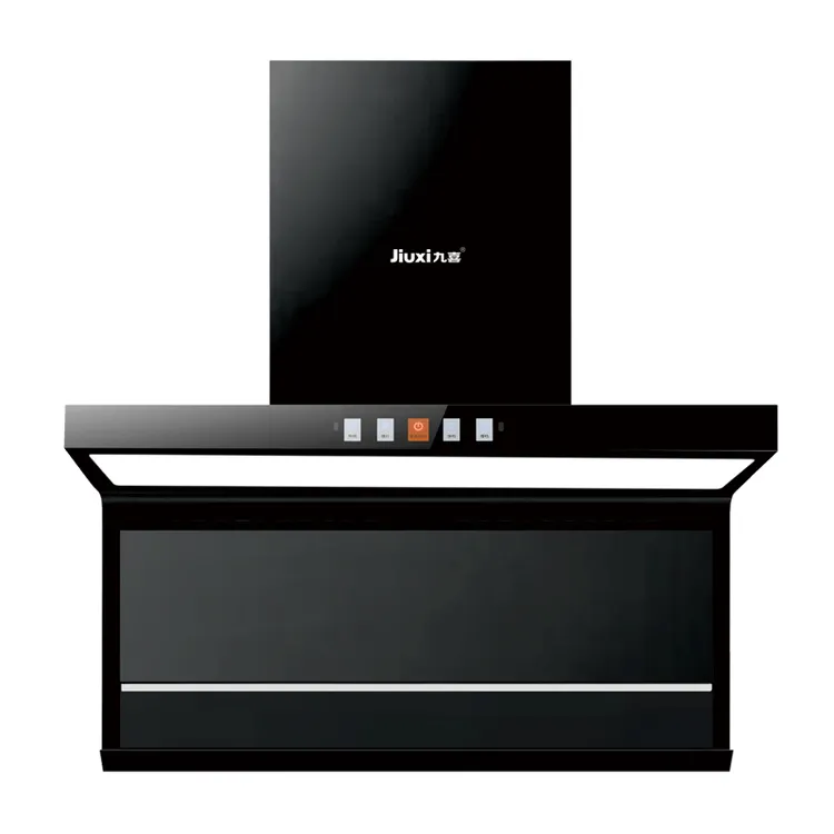 九喜P5体感触摸-新款顶配顶侧双吸大吸力电加热清洗抽油烟机