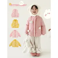 YOEHYAUL/幼悠冬壹波 女童棉服马甲秋冬定制玩偶保暖棉服D4351