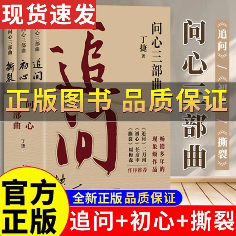 问心三部曲：《追问》《初心》《撕裂》反腐纪实文学官场小说