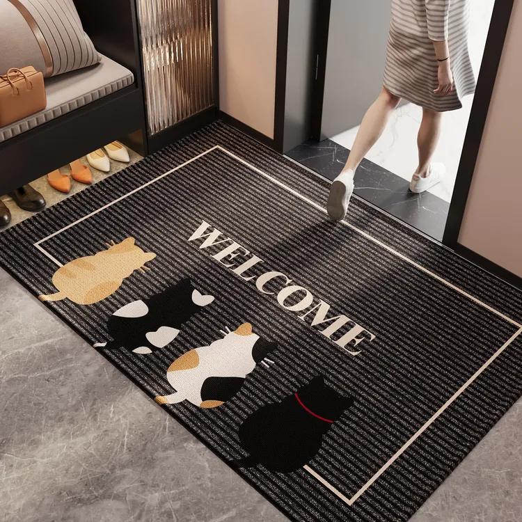 入户门地垫2025新款卡通玄关大门口进门脚垫防滑除尘耐磨耐脏地毯