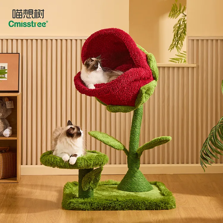 【达人专属】喵想树食人花猫爬架猫窝剑麻一体小户型不占地猫架子