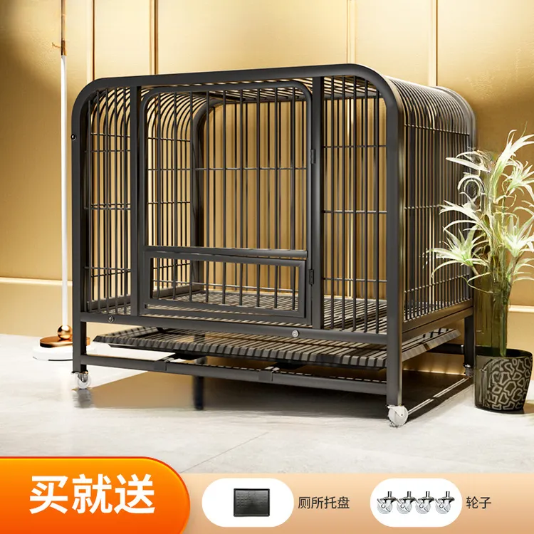 狗笼子加厚中大型犬重型方管室内外宠物笼带大型犬专用加厚狗笼子