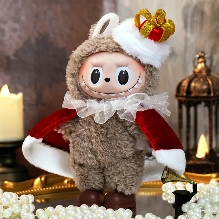 娃衣国王新衣套装帽子披风一二三代拉布布衣服坐坐派对毛绒配件