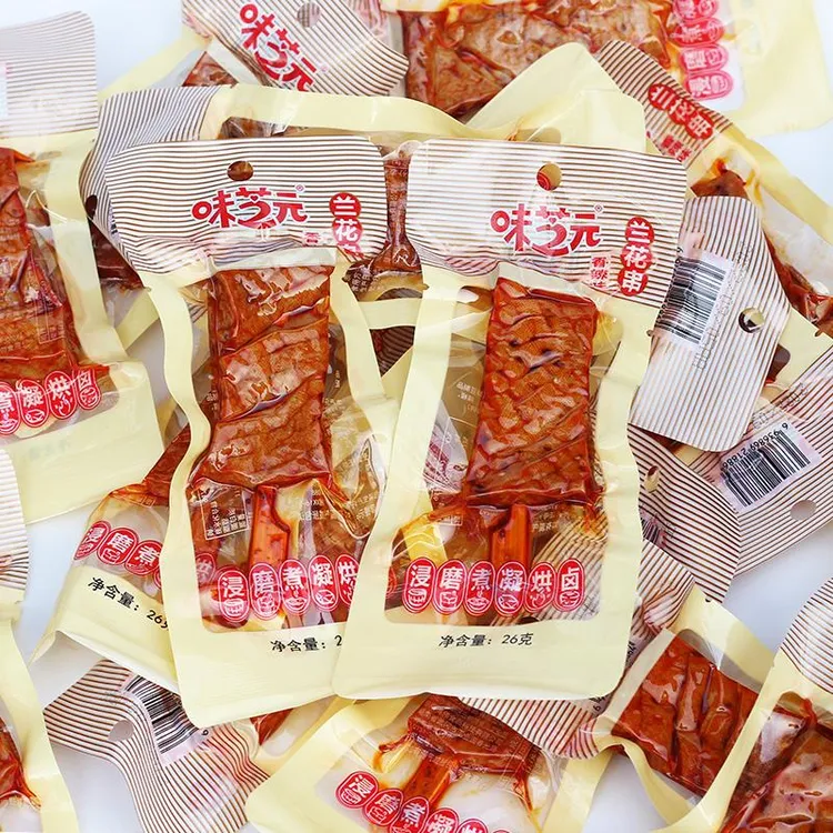 味芝元手磨豆干武冈卤豆干香辣味兰花串即食卤味豆腐干湖南零食品