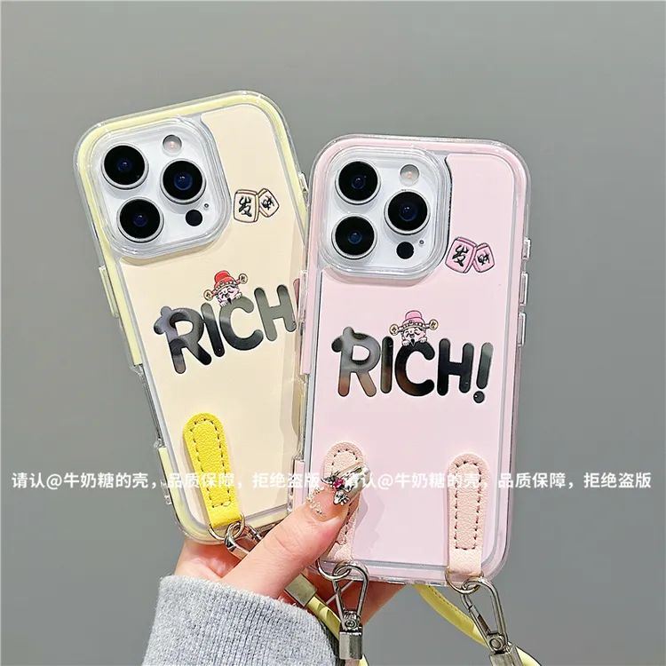 炫彩镜面适用苹果17/iPhone/华为荣耀/OPPO/小米手机壳pura70爆款