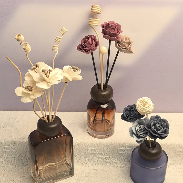 diy藤条干花扩香棒弯曲艺纤维挥发棒自制香薰精油补充液装饰摆件