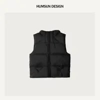 HUMSUN/禾木笙「羽书」重磅90白鸭绒大版型面包保暖羽绒马甲 5D152