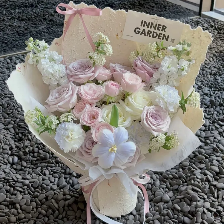 全国同城小时达高级定制曼塔混搭鲜花花束送老婆女友礼物鲜花速递