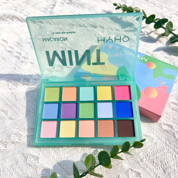 MYHO15色眼影盘珠光哑光防水不晕染粉质细腻炫彩眼影多巴胺彩妆