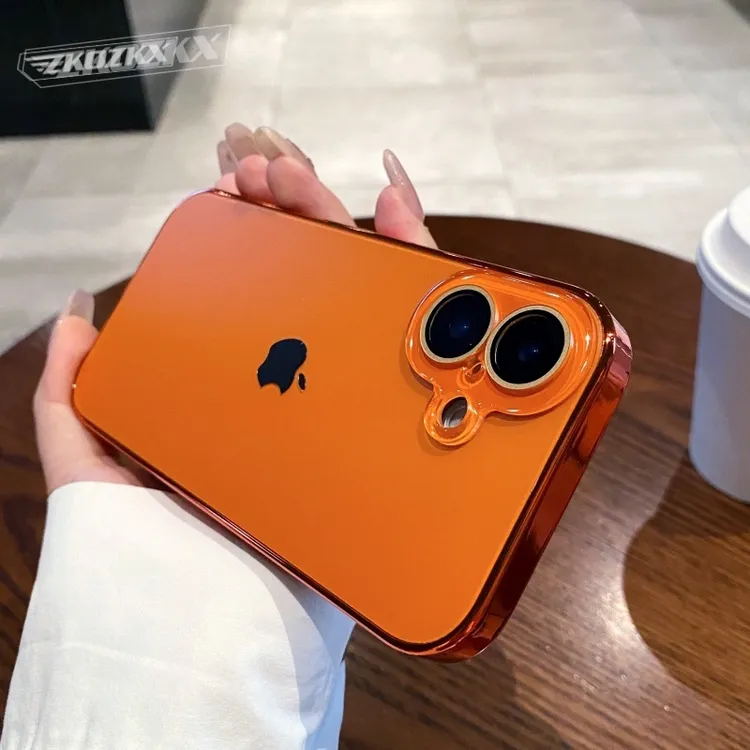 适用苹果16手机壳原标镜头全包防摔电镀磨砂壳超薄裸机手感高档潮