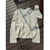 atong/阿彤-【海瑟威】-2025重工手工钩花镂空针织毛衣0822-15
