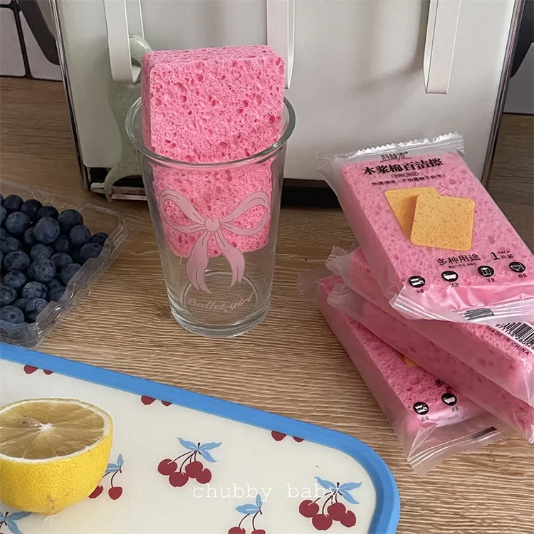 加厚款多用厨房清洁木浆棉洗碗棉抹布