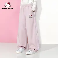 HelloKitty秋季新款女童装休闲百搭直筒裤女宝长裤AC5324ZC442 KT