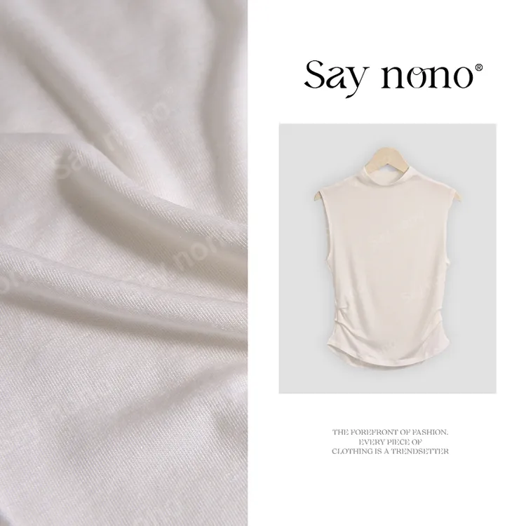 懒猫nono│Saynono天丝羊毛立领无袖上衣/气质XXYY8203